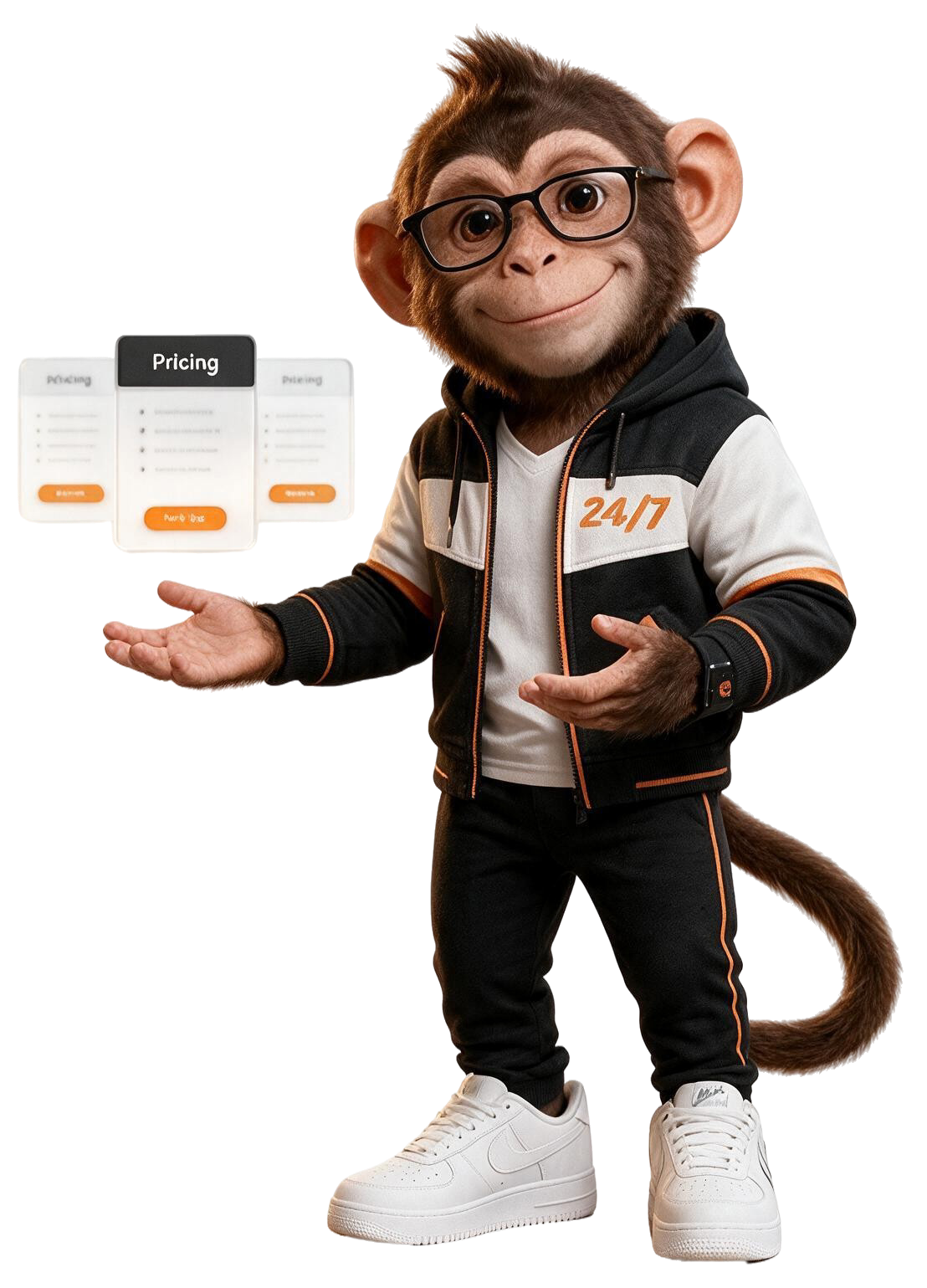 Albert presenting plans and pricing