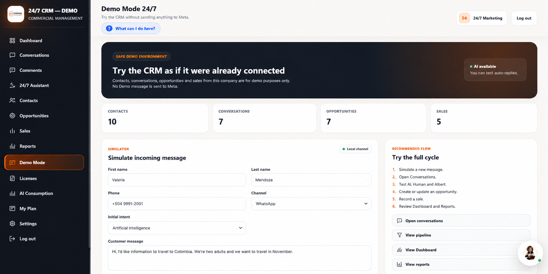 Albert inside CRM 24/7